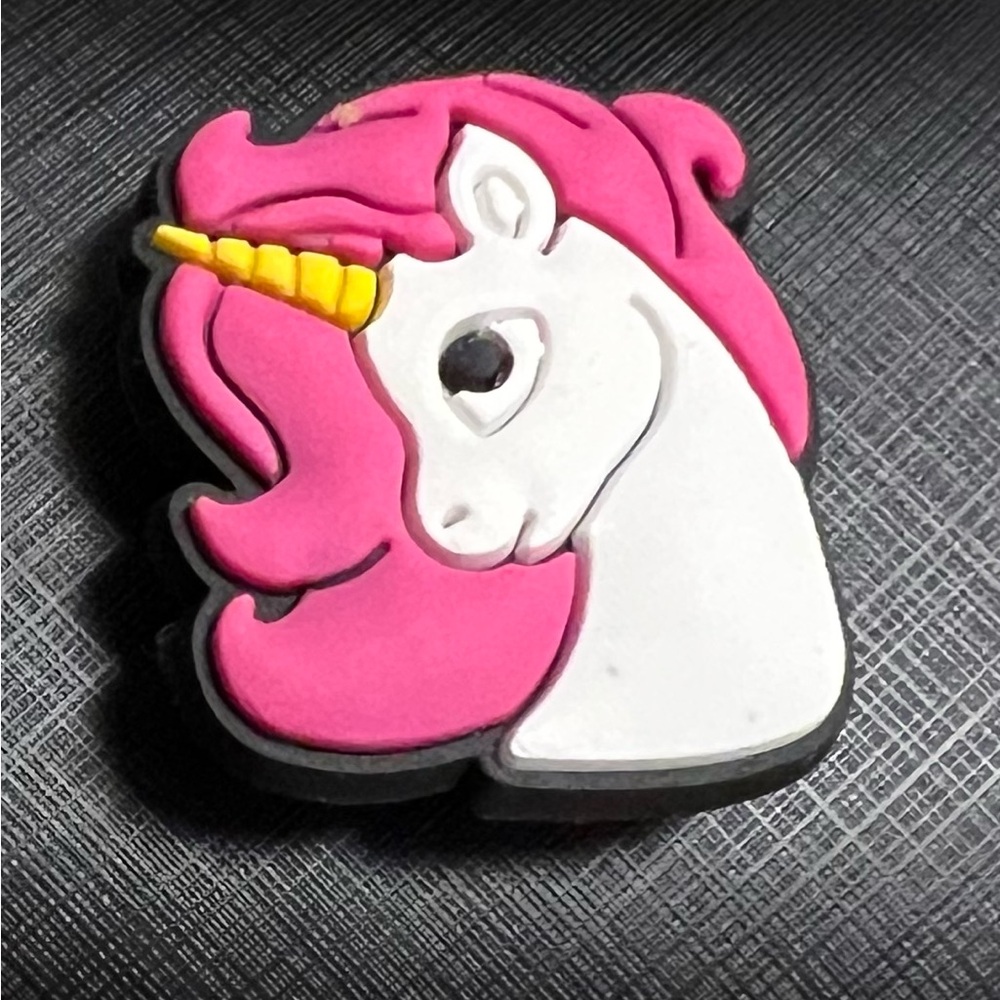 Pink and White Unicorn Charm for Crocs New (2 for $5)